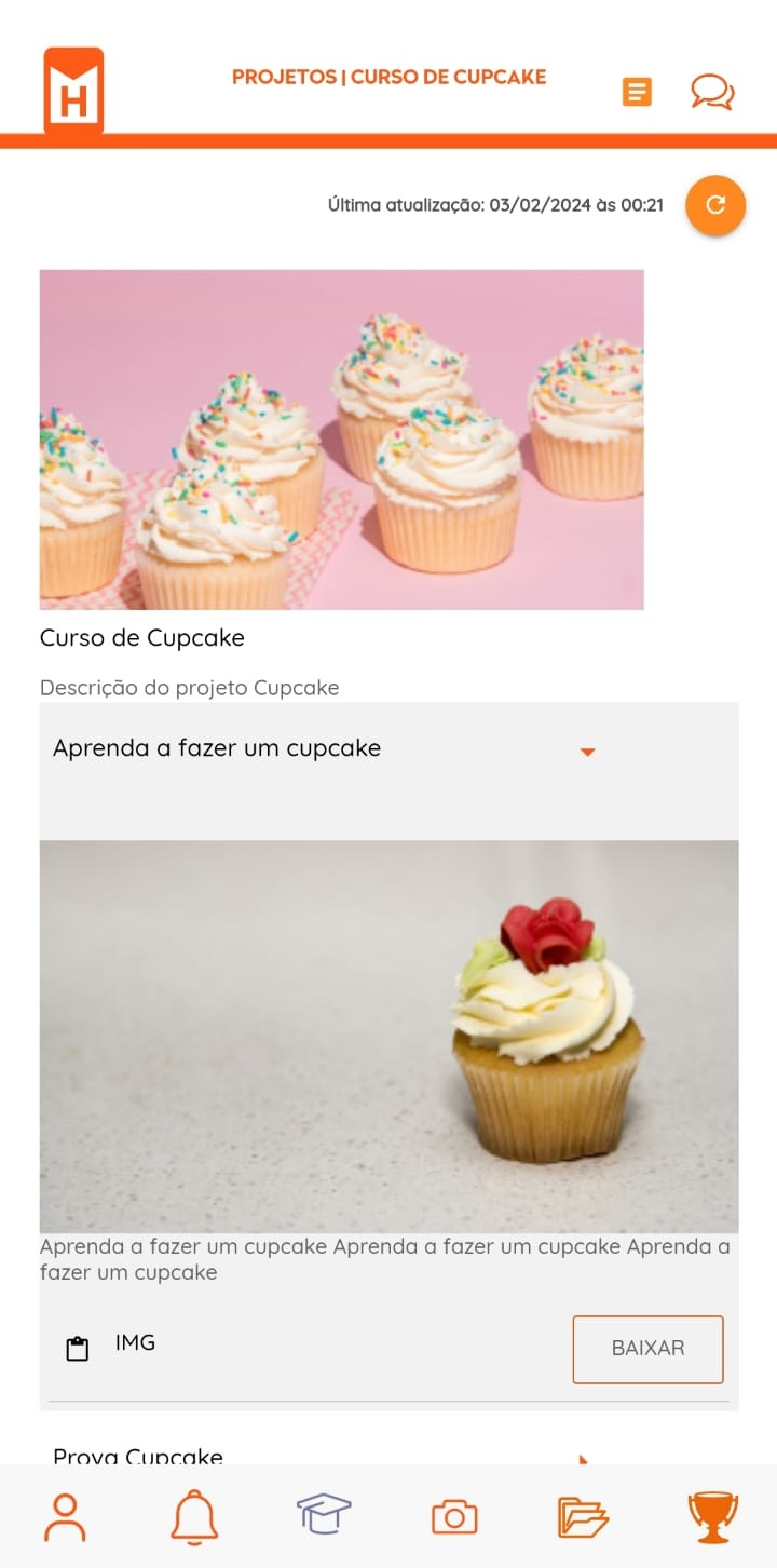 Produção de conteúdo aplicativo empresa